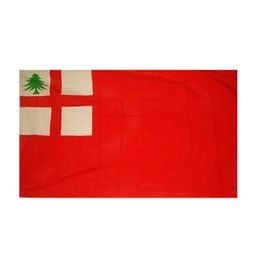 3x5 First New England Flag Ensign Banner Colonial Pennant 100D Polyester Outdoor or Indoor Club Digital printing Banner and Flags 4666907