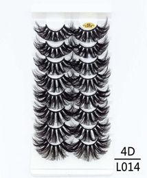 Whole 8 Pairs 25mm 3D Mink Eyelashes Dramatic Lashes Wispy Fake Eyelash Extension Volume Faux Cils Eye Makeup Tools3001837