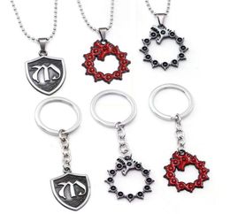 Pendant Necklaces The Seven Deadly Sins Meliodas Dragon Nanatsu No Taizai Shield Necklace For Men Choker Jewellery Accessories7200463