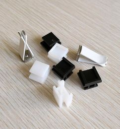 Other Festive Party Supplies Home Garden2500Pcs Outlet Clips Metal Alloy White Black Color Diy Motive Per Clip Decorative Car Ve9606337