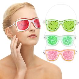 Fruit Ice Gel Eye Mask Summer Relaxati Sleep Masks Cold Compress Cooling Ice Eye Patch Ice Compress Pack