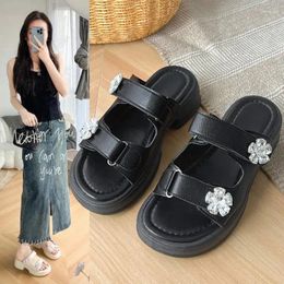 Slippers 2024 Summer Floral Women's Shoes Lively And Cute Sandals Essential For Home Outdoor Use
