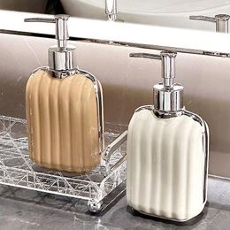 Liquid Soap Dispenser Ceramic Press Bottle Large Capacity Lotion Household Body Wash Detergent