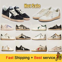 Designer Shoes Golden Women Super Star Brand Men New Release Italy Sneakers Sequin Classic White Do Old Dirty Casual Shoe Lace Up Woman Man classic fashion