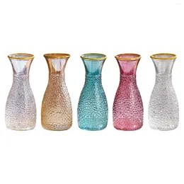 Vases Plants Pot Flowers Glass Vase Bud Thickened Flower Decorative Organiser For Bookshelf Living Room Desk Office