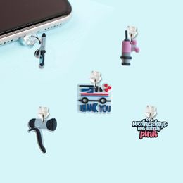 Jewelry Barber Shop Theme 33 Cartoon Shaped Phone Dust Plug Anti Compatible With Cell Anti-Dust Plugs Usb Charging Port For Cute Cha Ot1Ba