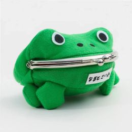 Wallets 2024 In Fashion Frog Coin Purse Kawaii Animal Women Men Holder Bag Cosplay Prop Accessories Kid Toy Gift Cloth