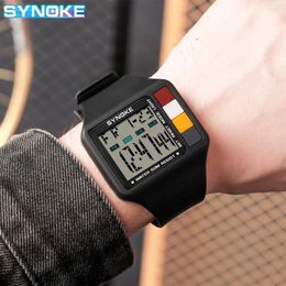 Wristwatches SYNOKE Sport Men's Watch Multifunction Men Alarm Clock Big Dial Digital Watches Waterproof Electronic Wristwatch