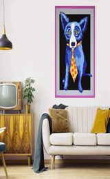 Dog Tie Huge Oil Painting On Canvas Home Decor Handpainted HD Print Wall Art Picture Customization is acceptable 210614267559943