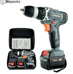 21V power tool handheld electric drill lithium cordless drill household rechargeable electric screwdriver 2 Batteries2Gift1bag7857933