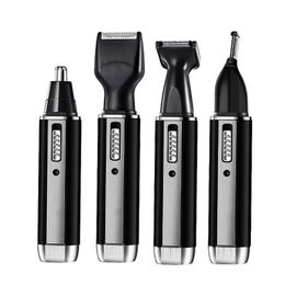 Multi functional nose hair trimmer 4-in-1 rechargeable nose hair trimmer beard trimmer mens mini shaver eyebrow nose hair 240428