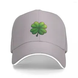 Berets Lucky Four-leaf Clover Green Shamrock Baseball Caps Snapback Fashion Hats Breathable Casual Outdoor For Men's Women's