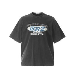 Men's T-Shirts Arrival Men Grailz Washed Old T Shirts T-Shirt Hip Hop Skateboard Strt T-Shirts T Shirt Top kenye Loose Size #782 T240515