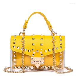 Shoulder Bags 2024 Women Clear Handbags Ladies Transparent Crossbody Bag PVC Jelly Small Messenger