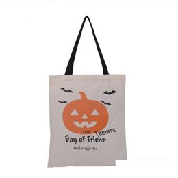 Other Festive Party Supplies 6 Styles Large Halloween Tote Bag Canvas T Or Treat Bags Creative Spider Candy Gift For Kids Lx3129 Drop Dhpne