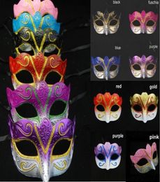 Party masks Venetian masquerade Mask Halloween Mask Sexy Carnival Dance Mask cosplay fancy wedding gift mix color1661217