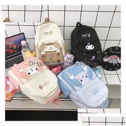 Backpacks Elementary School Cartoon Three-Nsional Kuromi Backpack Drop Delivery Baby Kids Maternity Accessories Bags Dhloj
