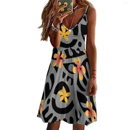 Casual Dresses Drop Women's Clothing Beach Polynesian Tribal 3D Print Custom Design V-neck Off Shoulder Maxi Dress