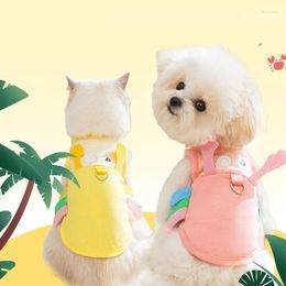 Dog Apparel Clothes Pet Crab Shape Vest Small Summer Two Legs Cat Ragdoll Breathable Clothing