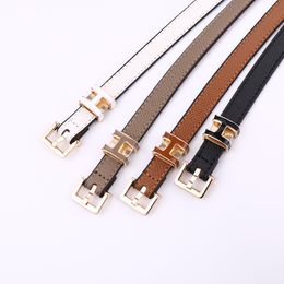 Designer Belt Womens belts Epsom calf leather belt with rose gold plated buckle Iconic PopH lacquer decorative buckle in the same Colour tone exquisite soft in style