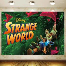 Party Supplies Strange World Background Tapestry Happy Birthday Kid Room Wall Decor Baby Shower Backdrop Gift Custom Banner