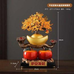 Decorative Objects Figurines Modern gifts for living room new home decorations panda quicksand paintings TV cabinets foyer H240517 3OED