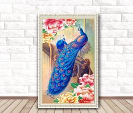 DIY Peacock Diamond Painting 5D Animal Home Decoration Diamond Embroidery Cross Stitch Gift for Friends DH03399390653