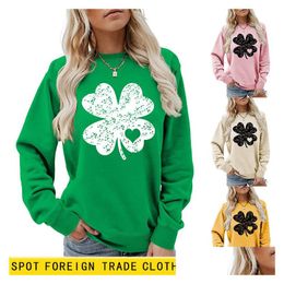 Womens Hoodies Sweatshirts Y2K Grunge Loose Plover Pattern Print Casual Fleece Thickened Long Sleeve Tops Autumn Hoodie Streetwear Dhir2