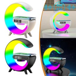 Table Lamps Wireless Speaker Charger Night Light With Alarm Clock Charging Function Bedside Lamp Atmosphere For Living Room Bedroom