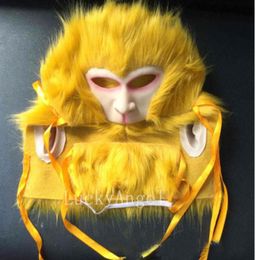 2017 High Quality Halloween Monkey King Mask Horror Rubber Latex Full mask halloween Cosplay Monkey Party Mask Halloween Props 6986481