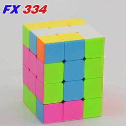 Magic Cubes Fanxin Magic Cube 3x3x4 Stickerless Magico CUBO 334 Twisdom Brain Teaser Toys Logic Professionelles Bildungsspiel Tools Y240518