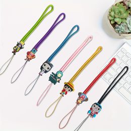 Other Cell Phone Accessories Pirate King Cartoon Braided Strap Chain Charm Keychain Lanyard String Cute Aesthetic Charms Drop Delivery Otqmj