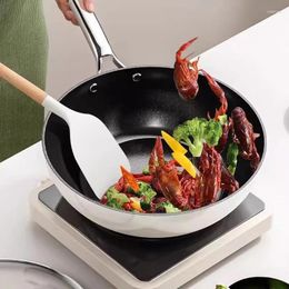 Pans Uncoated Pot For Cooking Aluminium Alloy With Titanium Non Stick Wok Pan Home Cookware Steak Frying Pots And