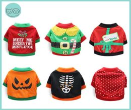 Dog Apparel Pet Cat Halloween Costume Christmas Holidays Clothes Winter Clothing Sweater For Small Dogs Puppy Chihuahua7125185