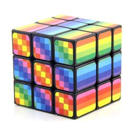 Magic Cubes Rainbow Mirror Third Order Magic Cube Third Order Childrens Intelligence Science And Education Toys Intelligence Magic Cube Y240518