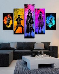 5pcs Soul of Characters Picture Abstract Wall Art Canvas Paintings HD Wall Picture for Living Room Decor 2103101816004