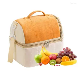 Storage Bags Insulated Lunch Tote Bag Food Sack Box High Capacity Waterproof Portable Thermal Cooler Handbags Case For