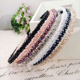 Women Handmade Headband Flower Crystal Beads Hairband Hair Band Hair Clasp Hot Selling HJIA548 246n