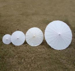 wedding parasols White paper umbrella Chinese mini craft umbrella 5 Diameter2030406084cm wedding Favour decoration9665820