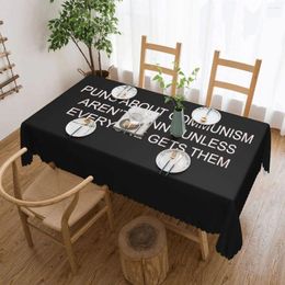 Table Cloth Puns About Communism Aren't Funny Tablecloth 54x72in Soft Home Decor Indoor/Outdoor
