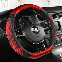 Steering Wheel Covers Car steering wheel cover carbon Fibre leather suitable for Nissan Qashqai J11 Xtrack T32 suitable for Volkswagen Golf 7 2015 POLO JATTA Passat T