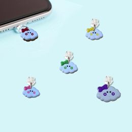 Cell Phone Anti-Dust Gadgets Cloud Cartoon Shaped Dust Plug Charm For Android Phones Anti Plugs Compatible With Type-C Kawaii Drop De Otmas