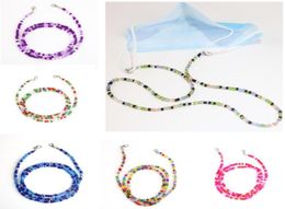 Face Masks Extension Colourful Bead Masks Safety Lanyard Rest Ear Holder Rope Hang on Neck String with Clips2283751