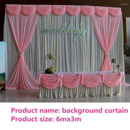 Party Decoration Top Luxury Wedding Backdrop 3mx6m(10ftx20ft) Silver Purple Sequins Background Curtain Stage Free DHL