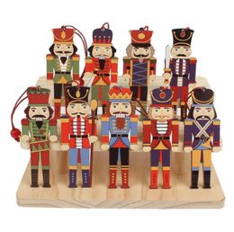 90pcs Wooden Nutcracker Soldier Christmas Decoration Pendants Ornaments For Xmas Tree Party New Year Decor Kids Doll6499225