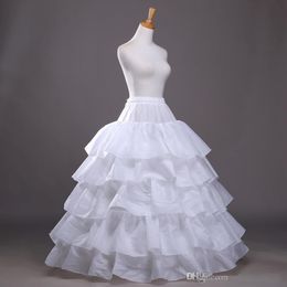 2017 New Arrival Ball Gown Quinceanera Dress Petticoat Tiered Polyester Slip White Bridal Crinoline In Stock 273N