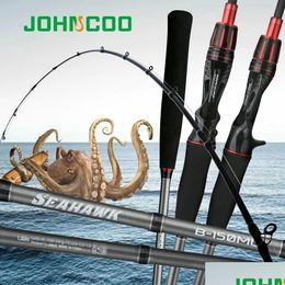 Boat Fishing Rods Johncoo Cuttlefish Rod Super Light Saltwater Squid Sensitive Jigging 1.5M 1.6M Ml Max 120G Drop Delivery Sports Outd Dhhgn