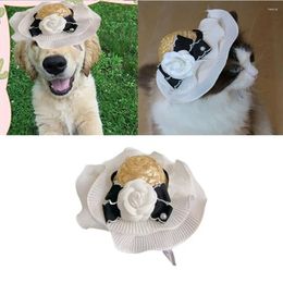 Dog Apparel Beach Party Costume Accessories Cat Hat Pet Po Props Sun Adjustable Cap Summer