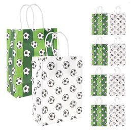 Gift Wrap 12/24Packs Soccer Party Bags Supplies Football Birthday Sports Favors For Kids Candy Favor Decors