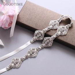 Wedding Sashes Fashion Women Belt Bride Rhinestone Handmade Boutique Crystal Evening Dress Accessories Gift For Girl Party 253a